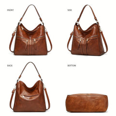 3PCS Vintage Large Capacity Hobo Bag Retro Top Handle Tote Bag Set