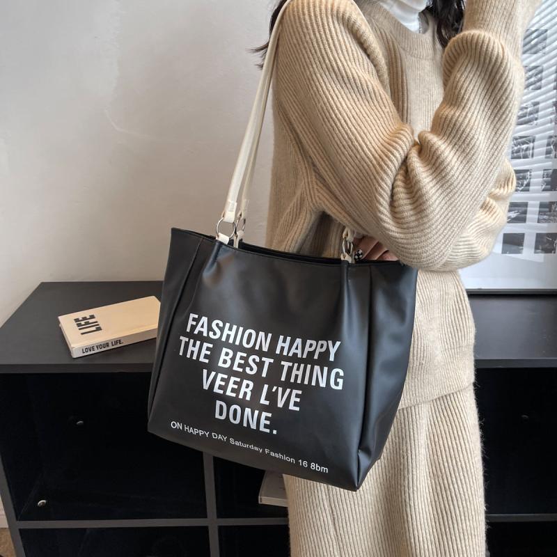 Letter Tote Bag Shoulder Bag Commuter Tote Bag