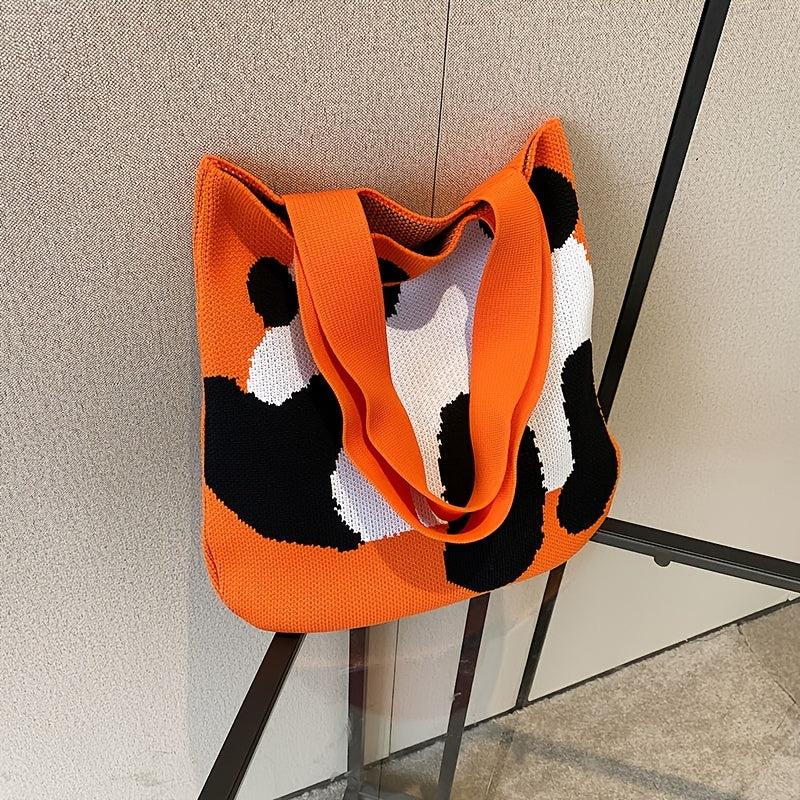 Panda Pattern Shoulder Bag Handbag Women's Crochet Bag
