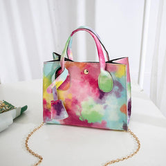 Tie Dye Square Bag Niche Pattern Satchel Bag