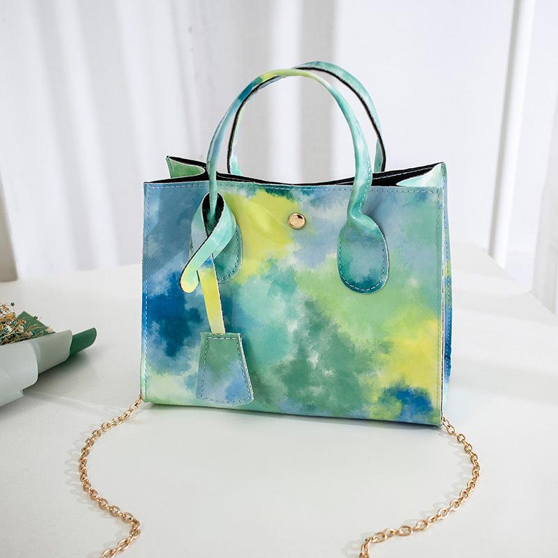 Tie Dye Square Bag Niche Pattern Satchel Bag