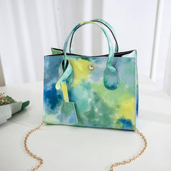 Tie Dye Square Bag Niche Pattern Satchel Bag