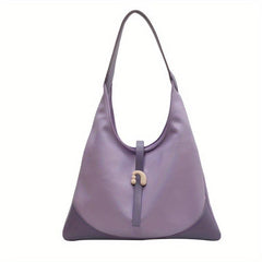 Minimalist Colorblock Hobo Shoulder Bag