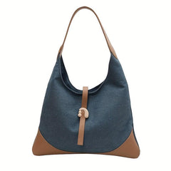 Minimalist Colorblock Hobo Shoulder Bag