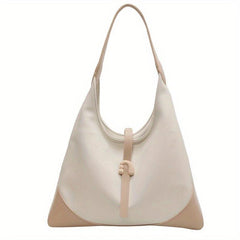 Minimalist Colorblock Hobo Shoulder Bag