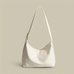 Solid Shoulder Bag Large Capacity Tote Bag PU Leather Hobo Bag Purse