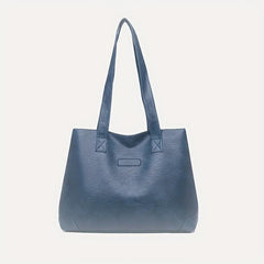 Large Capacity Minimalist Tote Bag Solid Shoulder Bag