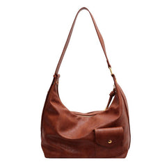 Large Capacity Tote Handbag Soft Faux Leather Sling Bag For Women
