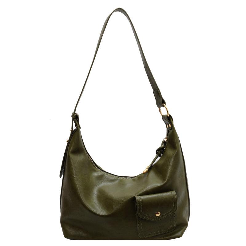 Large Capacity Tote Handbag Soft Faux Leather Sling Bag For Women