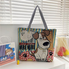 Animal Pattern Tote Shoulder Bag Large capacity Sling Bag