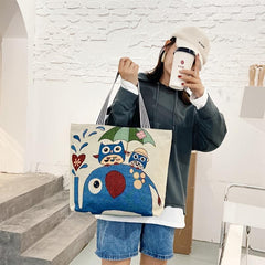 Animal Pattern Tote Shoulder Bag Large capacity Sling Bag