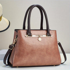 Vintage Large Capacity Tote Bag Layer Handbag Women's Top Handle Satchel Purse