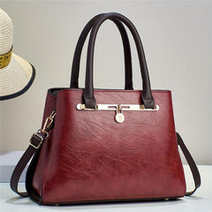 Vintage Large Capacity Tote Bag Layer Handbag Women's Top Handle Satchel Purse