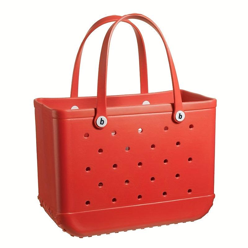 Waterproof Rubber Beach Bag Portable Handbag For Outdoor Sports Travel