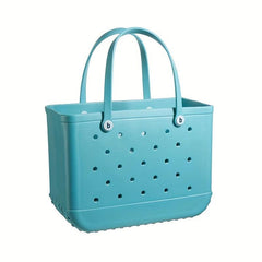 Waterproof Rubber Beach Bag Portable Handbag For Outdoor Sports Travel