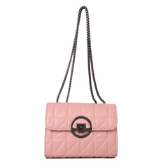 Metal Chain Magnetic Buckle Women's Cross Bag PU Leather Handbag