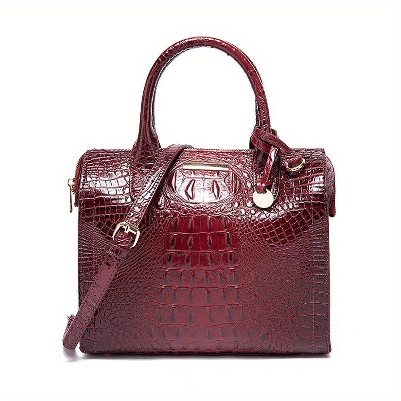 Ombre Crocodile Handbag Crossbody Satchel Purse