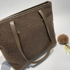 Classic Plush Tote Bag for Work