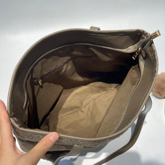 Classic Plush Tote Bag for Work