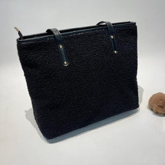 Classic Plush Tote Bag for Work