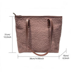 Classic Plush Tote Bag for Work
