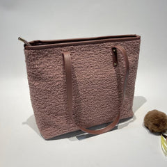 Classic Plush Tote Bag for Work