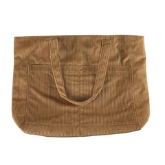 Large Capacity Corduroy Tote Bag Lightweight Shoulder Shopping Bag