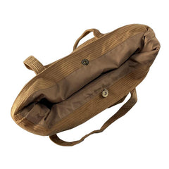 Large Capacity Corduroy Tote Bag Lightweight Shoulder Shopping Bag