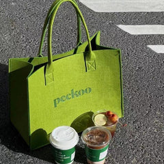 Solid Tote Bag w/Letter Embossing, Large Capacity, Shoulder Strap