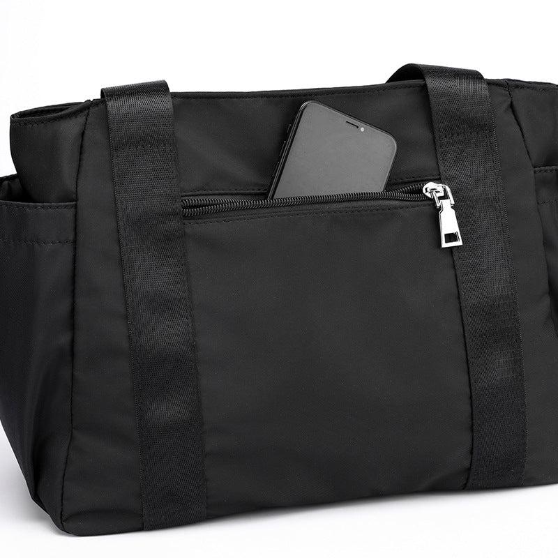 Minimalist Solid Shoulder Bag All Match Travel Storage Nylon Bag