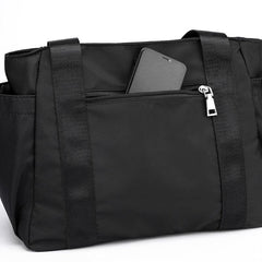 Minimalist Solid Shoulder Bag All Match Travel Storage Nylon Bag
