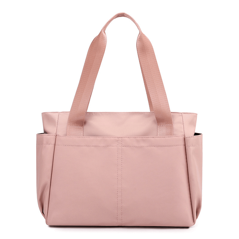 Minimalist Solid Shoulder Bag All Match Travel Storage Nylon Bag