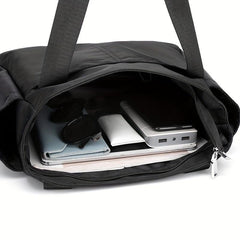 Minimalist Solid Shoulder Bag All Match Travel Storage Nylon Bag
