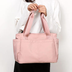 Minimalist Solid Shoulder Bag All Match Travel Storage Nylon Bag