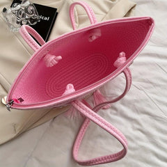 Butterfly Embroidery Shoulder Bag Large Capacity Handbag