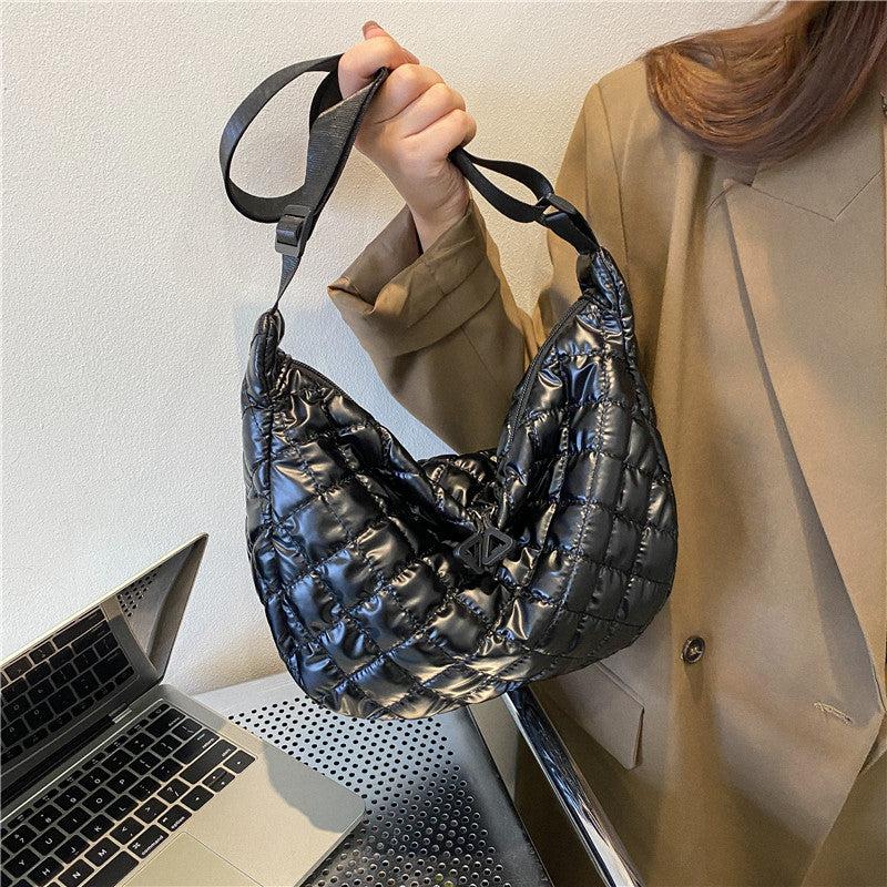 Quilted Crossbody Bag Retro Shoulder Handbag