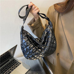 Quilted Crossbody Bag Retro Shoulder Handbag