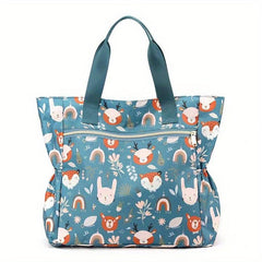 Cartoon Pattern Handbag Classic Storage Bag For Work Women's Tote Bag