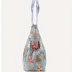 Cartoon Pattern Handbag Classic Storage Bag For Work Women's Tote Bag