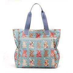 Cartoon Pattern Handbag Classic Storage Bag For Work Women's Tote Bag