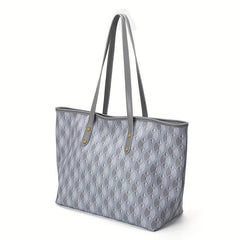Geometric Pattern Tote Bag Set Stylish Shoulder Bag With Purse