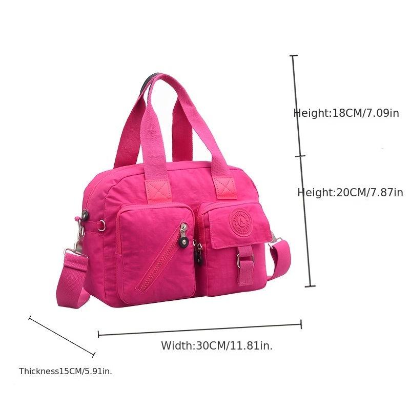 Stylish Nylon Crossbody Bag Large Capacity Durable Shoulder Bag