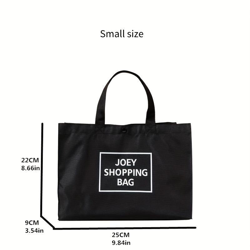 Letter Pattern Shoulder Bag Storage Bag Women's Shopper Bag
