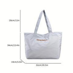 Large Capacity Canvas Tote Bag Durable Lightweight Shoulder Bag