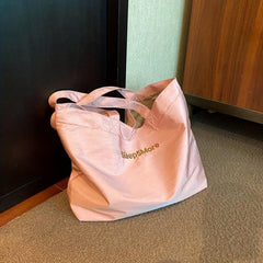 Large Capacity Canvas Tote Bag Durable Lightweight Shoulder Bag