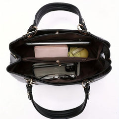 Large Capacity Tote Bag Casual Top Handle Handbag With Heart Pendant
