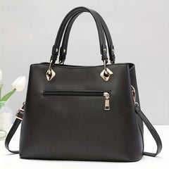 Large Capacity Tote Bag Casual Top Handle Handbag With Heart Pendant