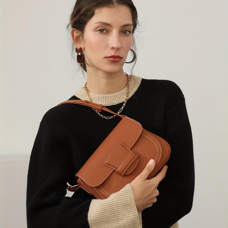 Stylish Shoulder Bag with Multiple Compartments
