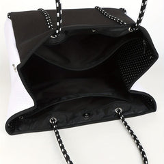 Neoprene Summer Beach Bag Large Capacity Tote Bag Contrast Shoulder Bag