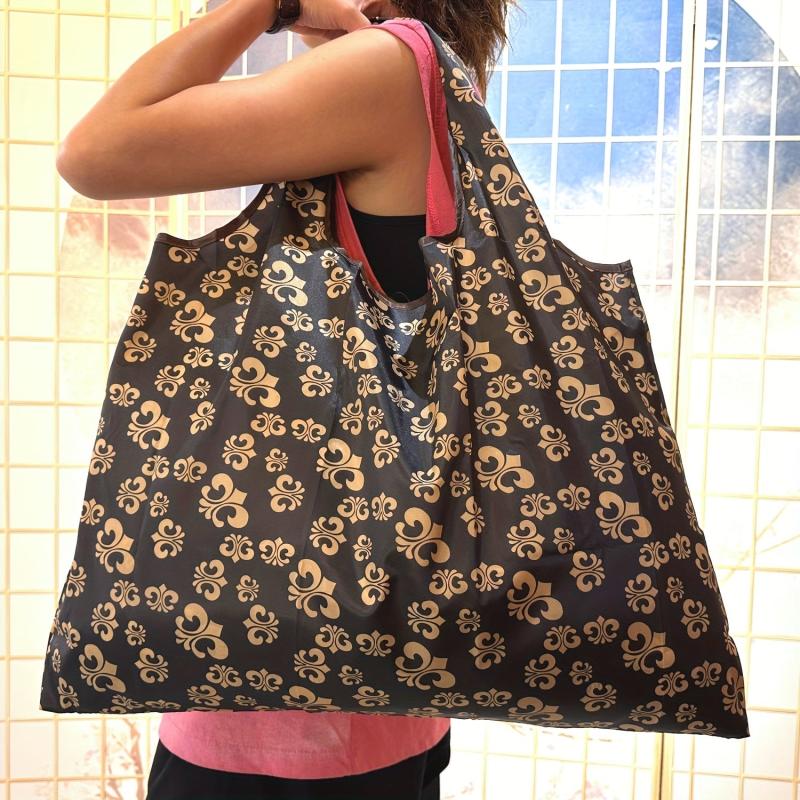 Vintage Pattern Shopping Bag Large Capacity Shoulder Bag